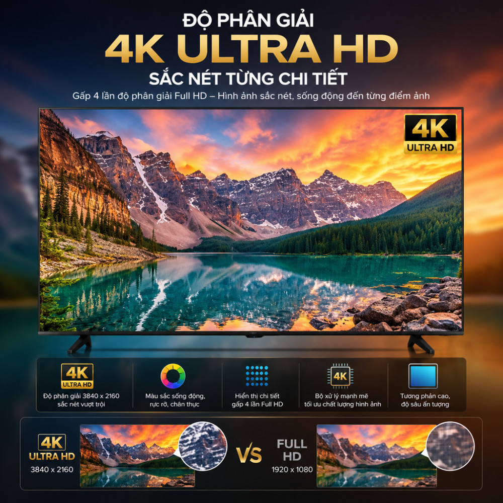 Smart Tivi Hisense 4K 85 Inch 85A6Q - Hàng chính hãng