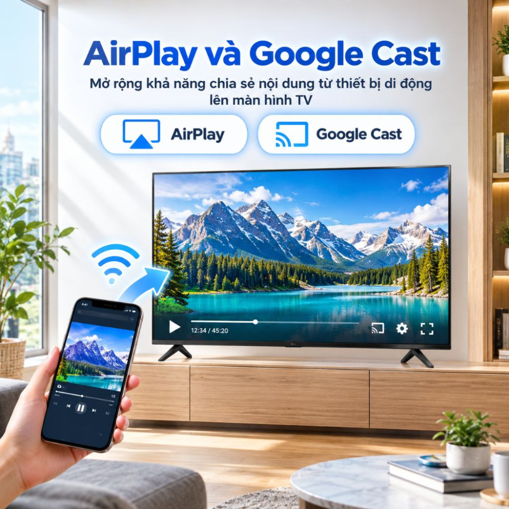 Smart tivi LG AI 4K 43 inch 43NU805BPSC.ATVQ - Hàng chính hãng