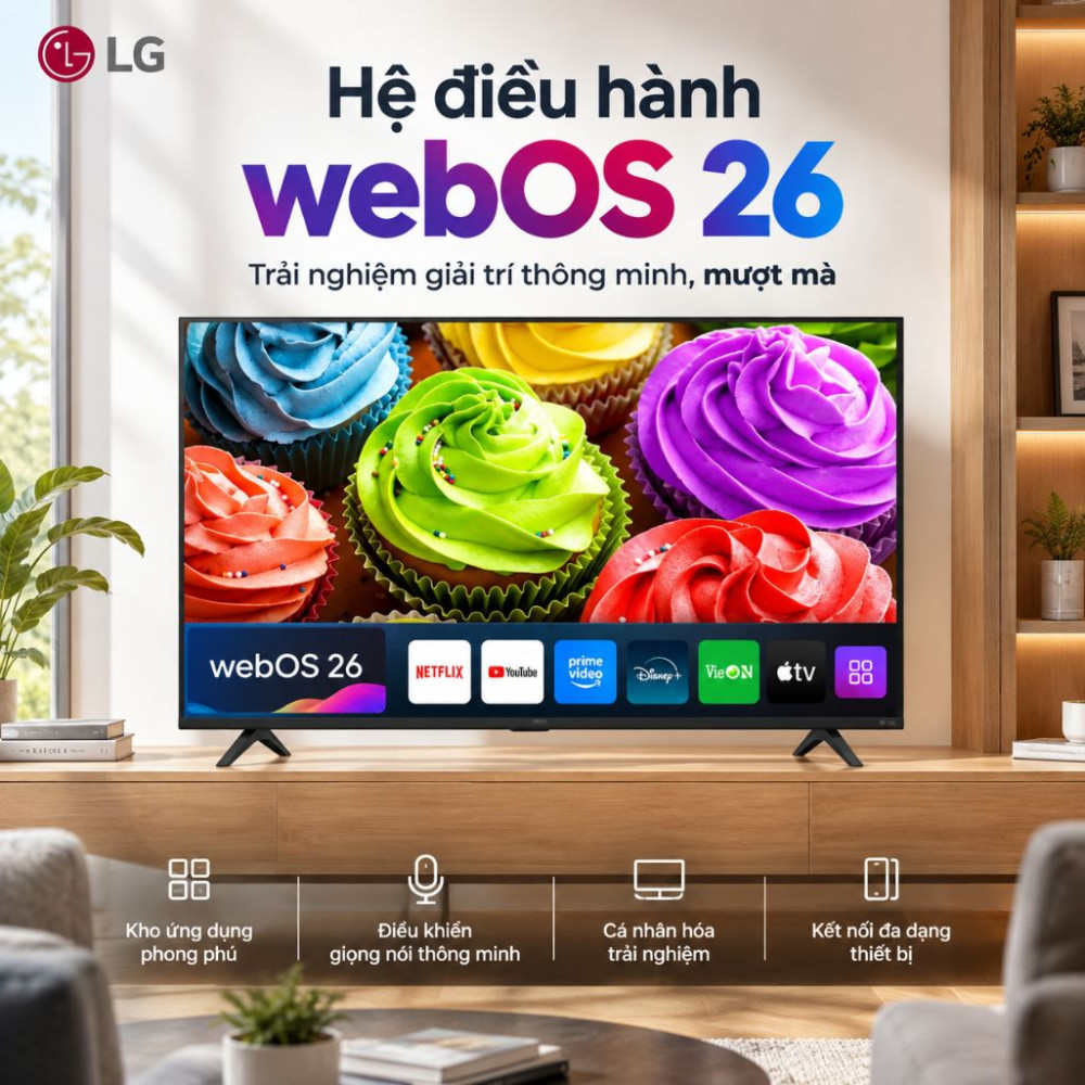Smart tivi LG AI Full HD 43 Inch 43LB6550PSA - Hàng chính hãng