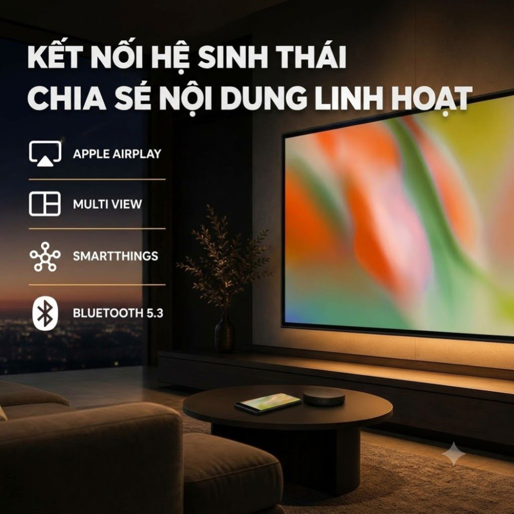 Smart tivi Mini LED Samsung AI 4K 75 inch UA75M80HA - Hàng chính hãng