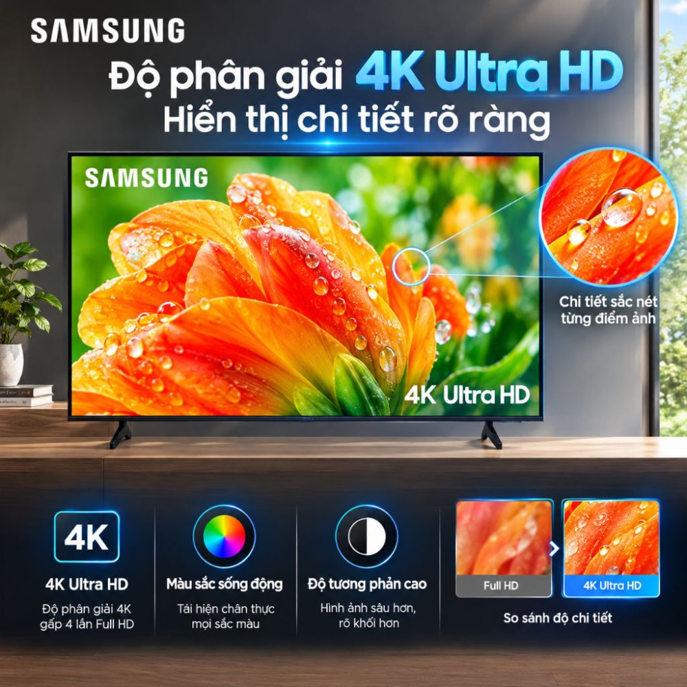 Smart tivi Mini LED Samsung AI 4K 75 inch UA75M80HA - Hàng chính hãng