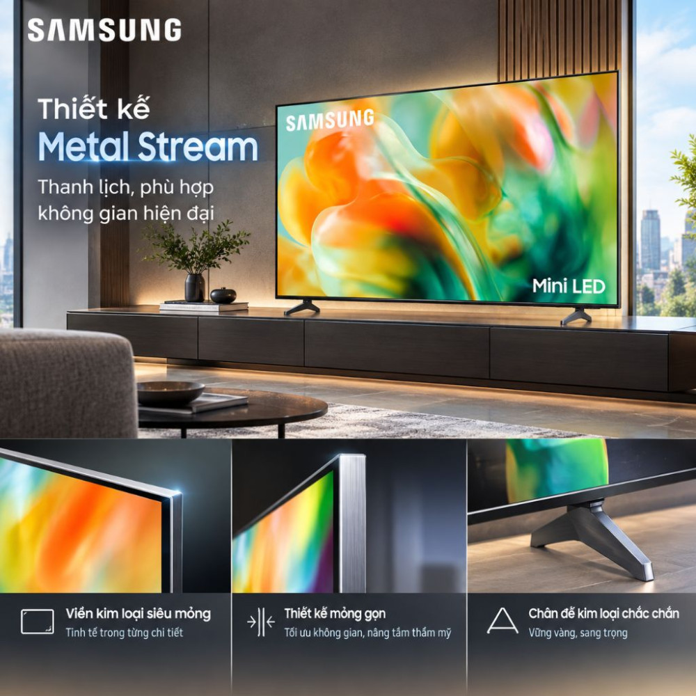 Smart tivi Mini LED Samsung AI 4K 75 inch UA75M80HA - Hàng chính hãng