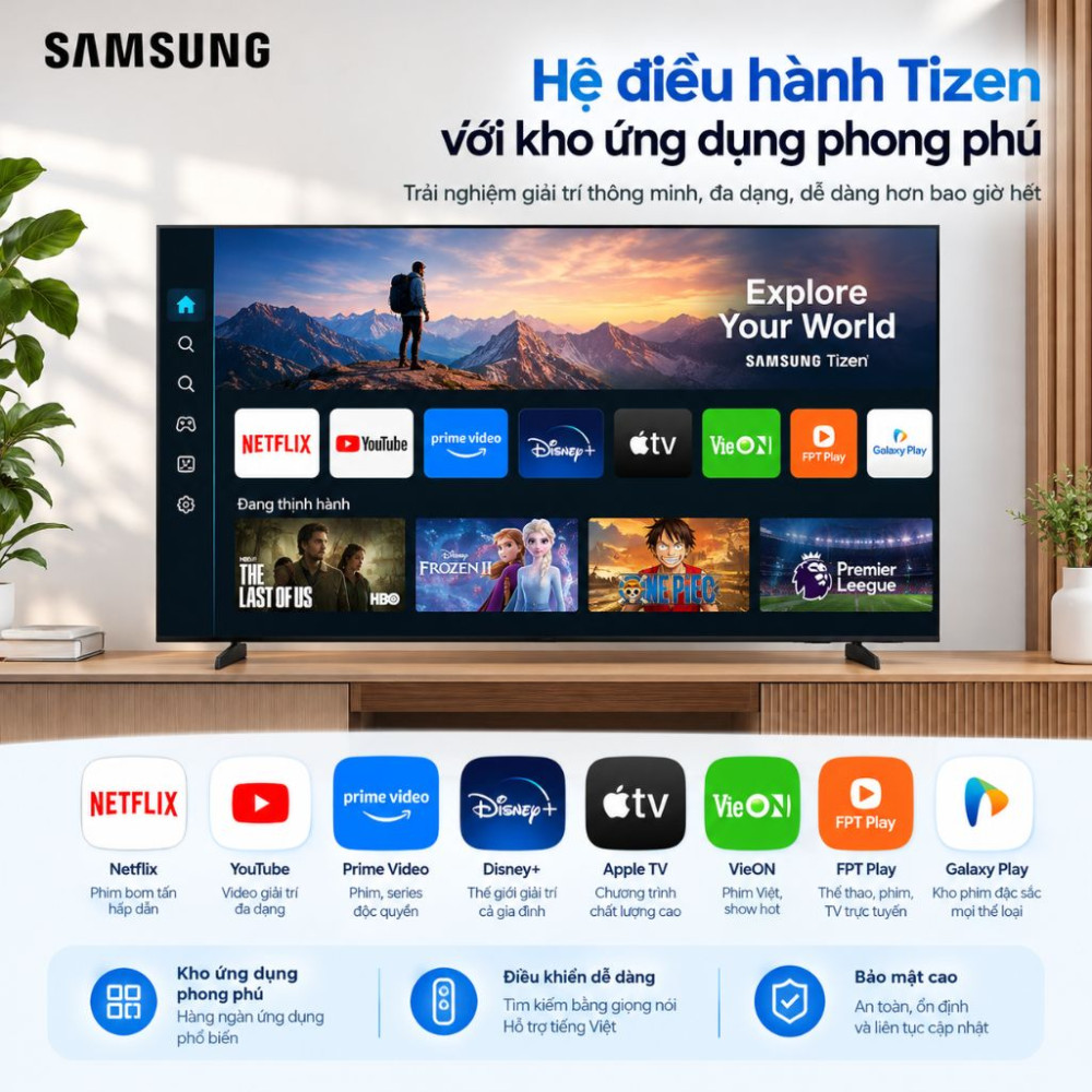 Smart tivi Mini LED Samsung AI 4K 75 inch UA75M80HA - Hàng chính hãng