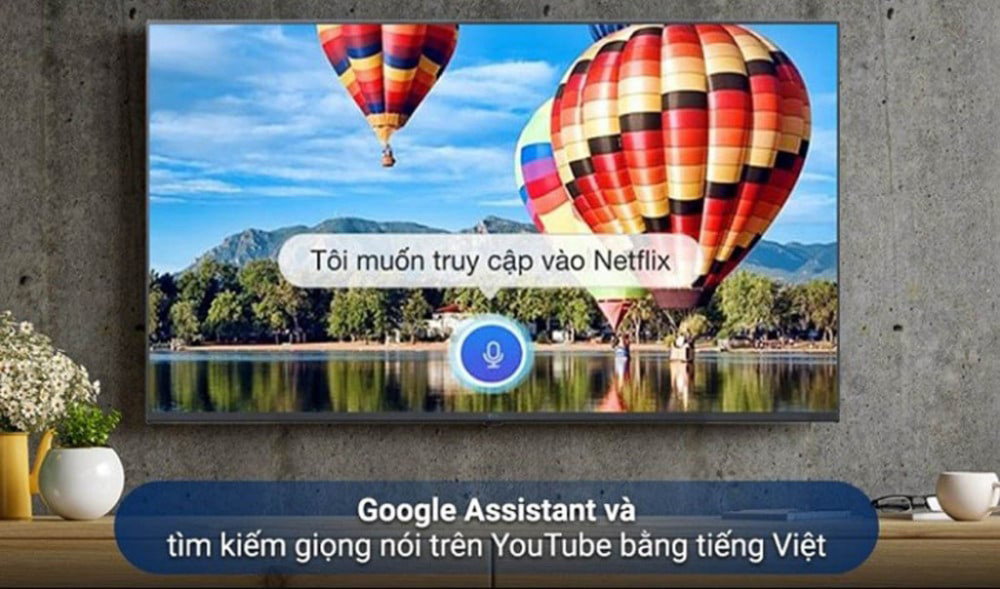 Điều khiển tivi bằng giọng nói thông qua trợ lý ảo Google Assistant có tiếng Việt