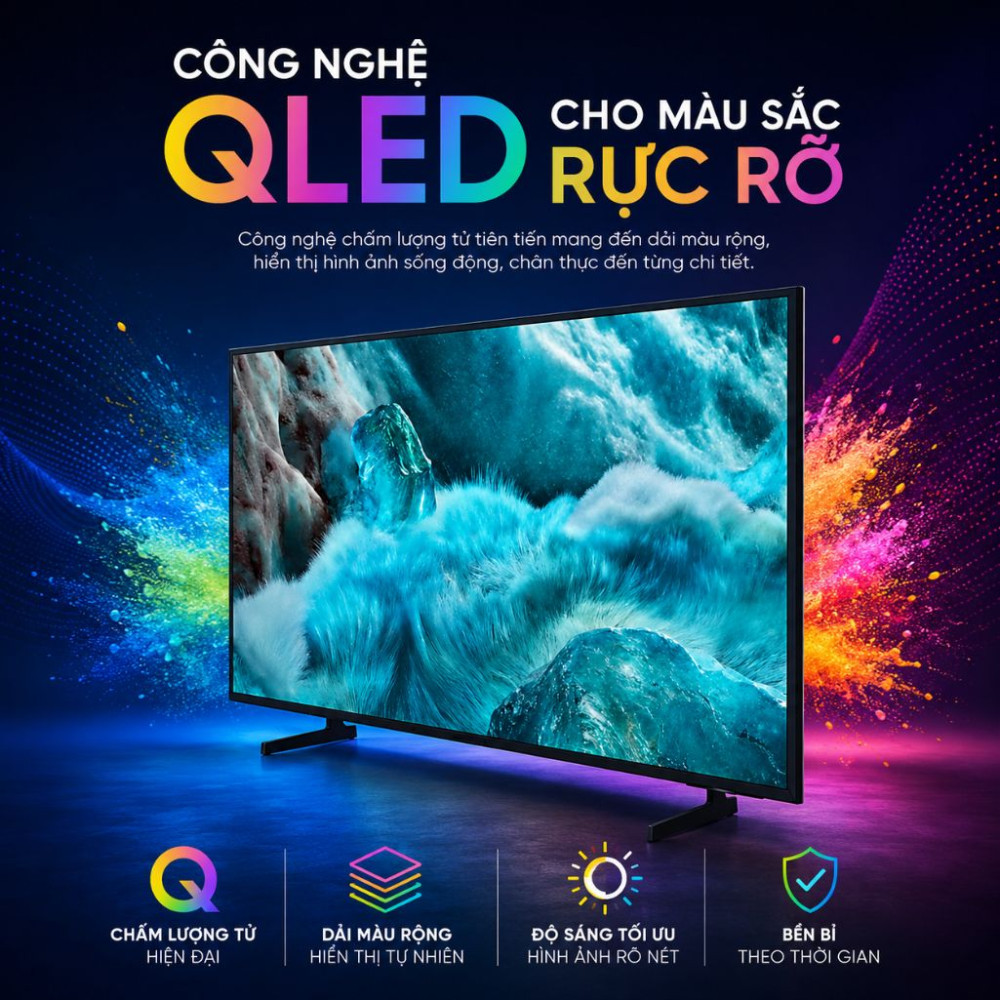 Smart Tivi QLED Samsung AI 4K 98 inch QA98Q7FA - Hàng chính hãng