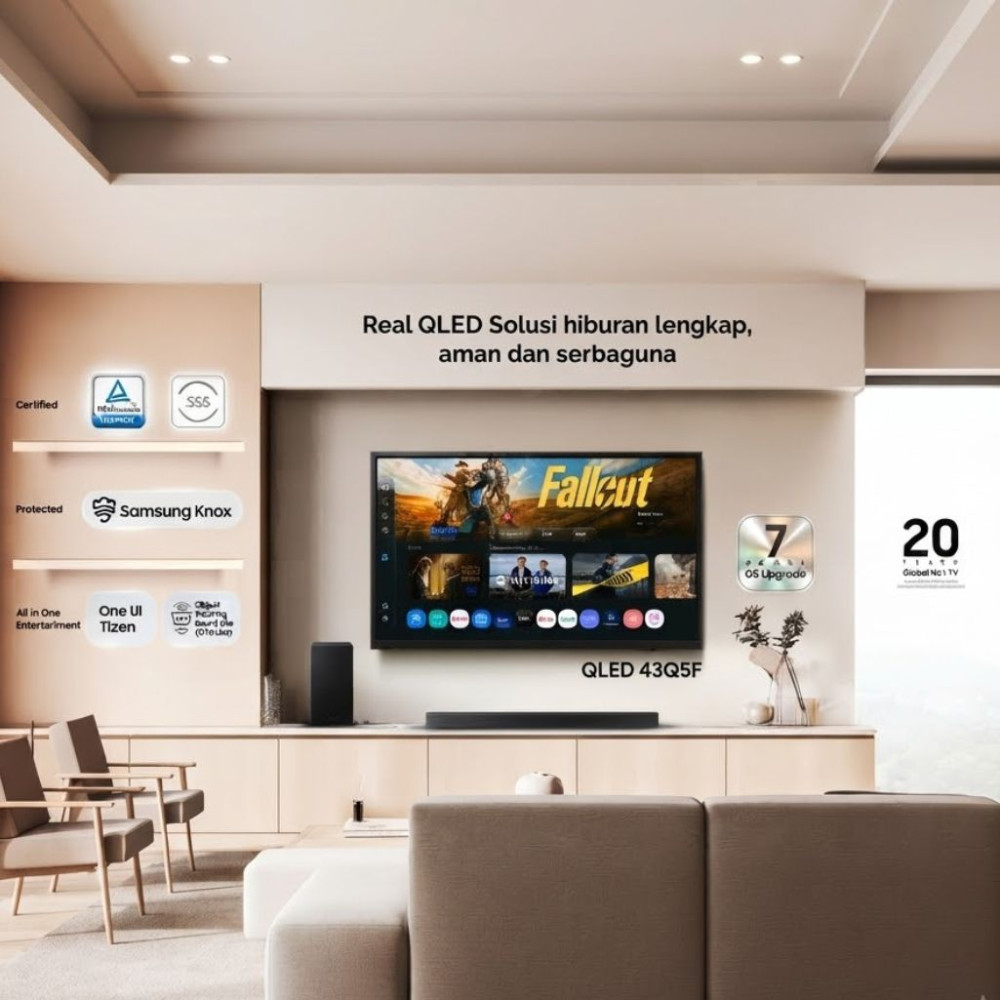 Smart tivi Qled Samsung FHD 43 inch QA43Q5FAA - Hàng chính hãng