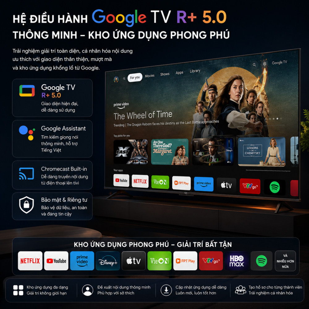 Smart tivi Qled VSP 4K 85 inch VUE85GQU01QPRO - Hàng chính hãng