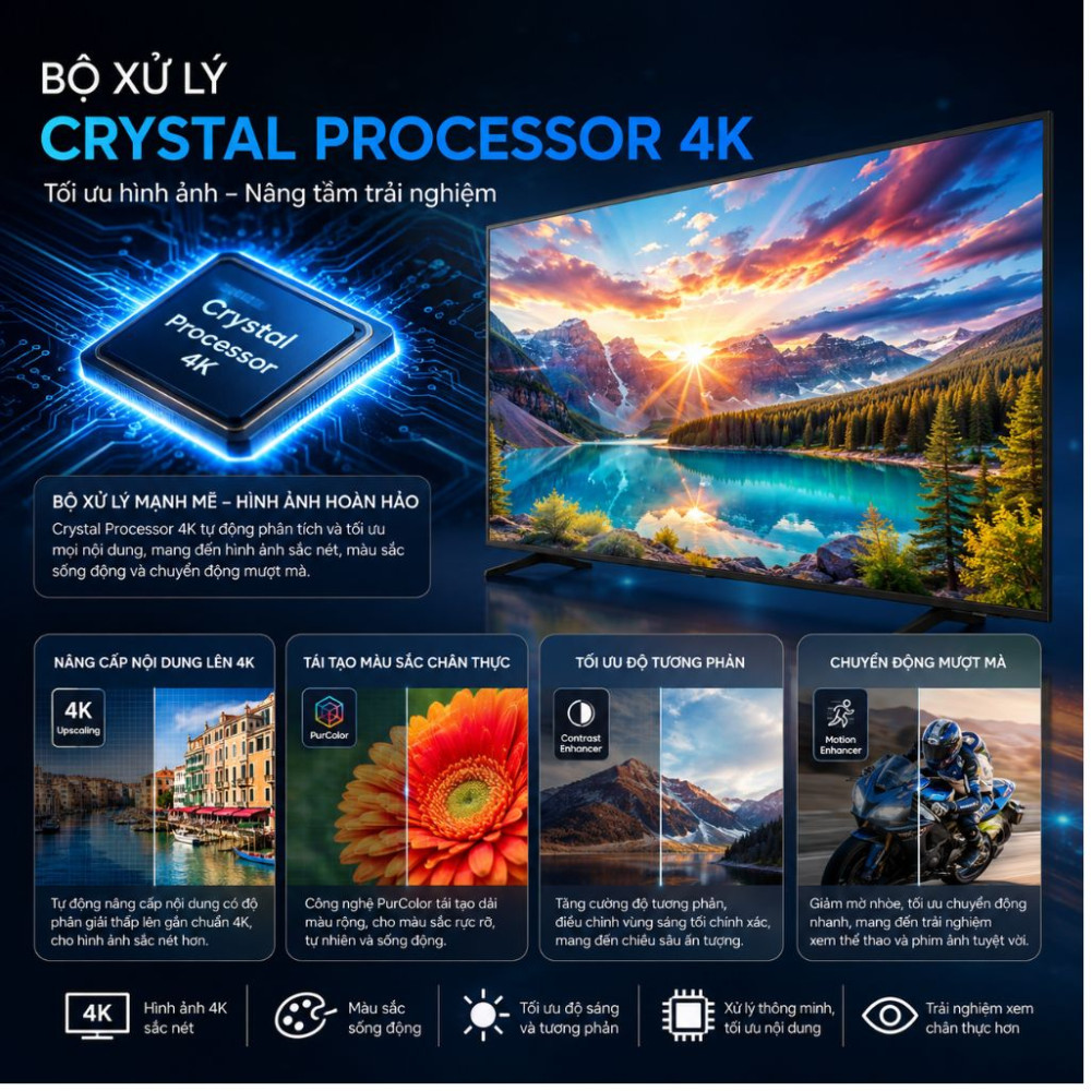 Smart tivi Samsung 4K 43 inch UA43U8500H - Hàng chính hãng