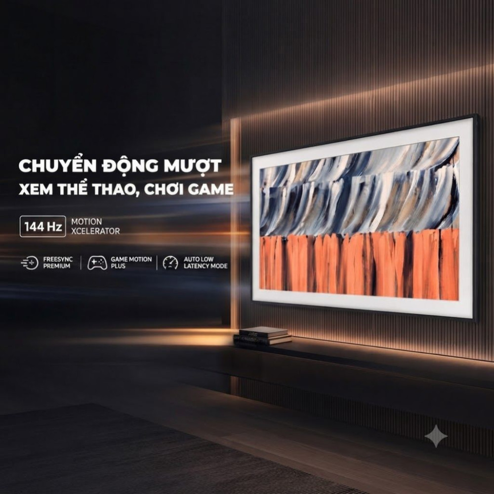 Smart tivi khung tranh The Frame Qled Samsung AI 4K 65 inch QA65LS03HE  - Hàng chính hãng