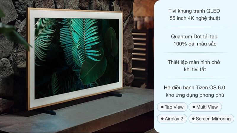 Tính năng nổi bật của tivi khung tranh Samsung 55 inch QA55LS03DA