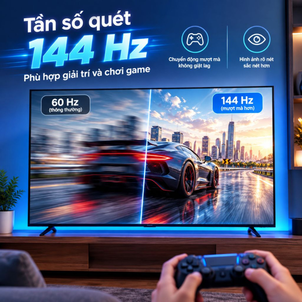 Smart tivi khung tranh the Frame Qled Samsung AI 4K 55 inch QA55LS03HE - Hàng chính hãng
