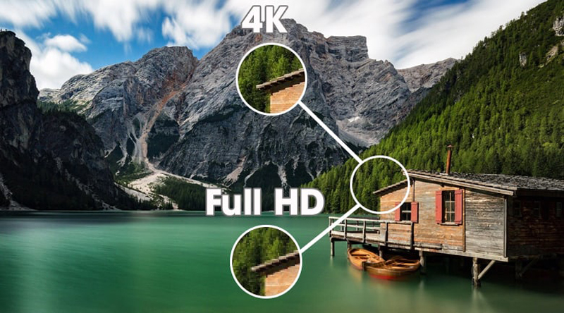 Độ phân giải 4K (Ultra HD) mang đến hình ảnh sắc nét