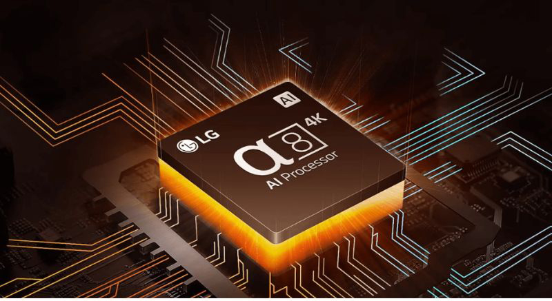 Bộ xử lý  α8 AI Processor 4K kết hợp cùng nhiều công nghệ hiện đại