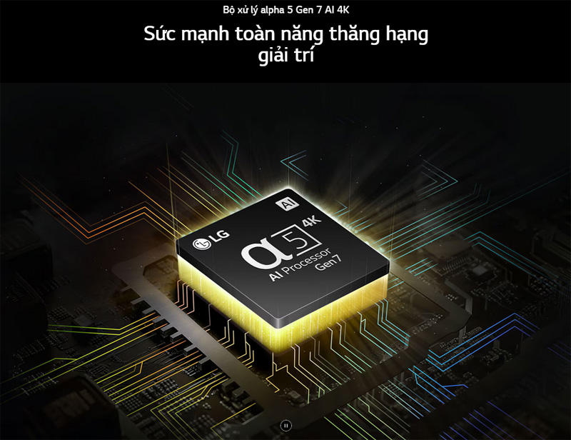 Bộ xử lý α5 AI Processor 4K Gen7 mang lại hình ảnh sống động như thật.