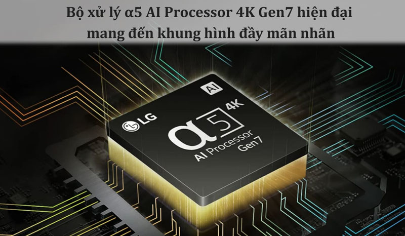 Bộ xử lý α5 AI Processor 4K Gen7 mang đến khung hình rõ nét