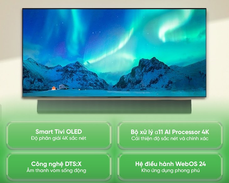 Tính năng nổi bật của smart tivi oled LG 4K 65 inch 65G4PSA 