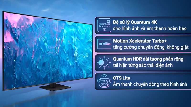 Một số tính năng nổi bật của Smart Tivi Samsung QLED 4K 65 inch QA65Q70CA