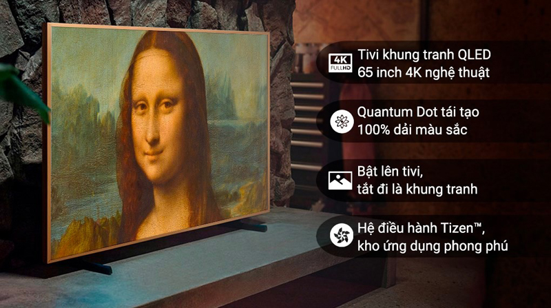 Đặc điểm nổi bật của tivi khung tranh the frame QLED Samsung QA65LS03B 