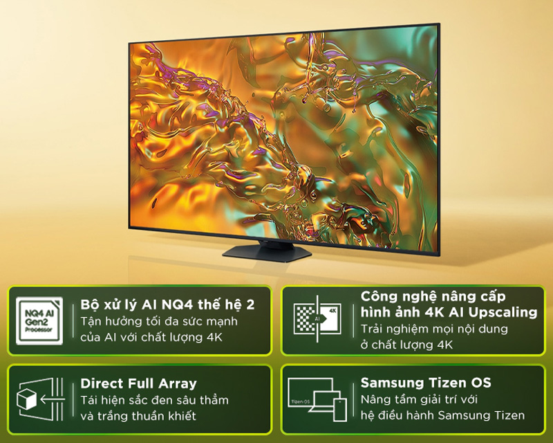 Tính năng nổi bật của smart tivi qled Samsung 4K 75 inch QA75Q80DA