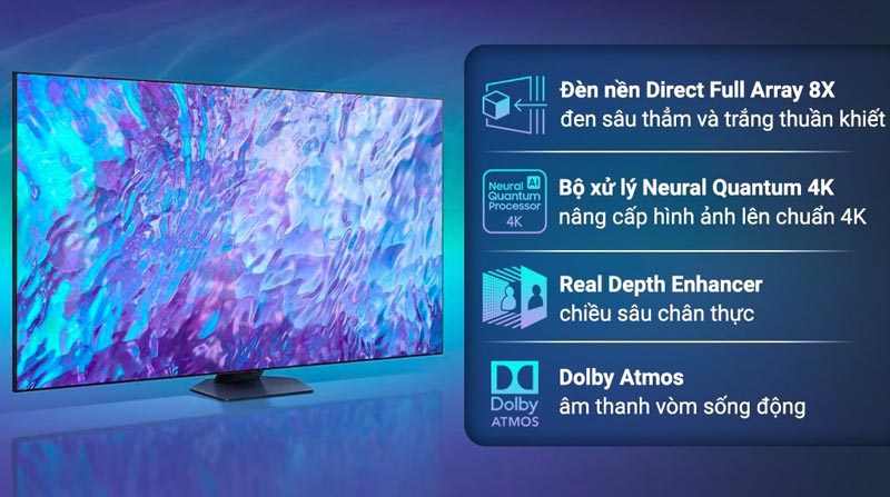 Tính năng nổi bật của Smart tivi qled Samsung 4K 85 inch QA85Q80D