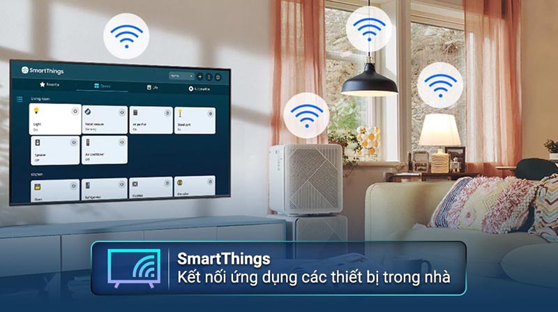 Điều khiển tivi bằng điện thoại với ứng dụng SmartThings