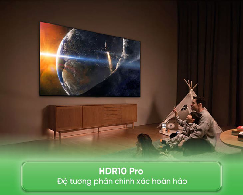 Công nghệ HDR10 Pro cho chất lượng hình ảnh sắc nét