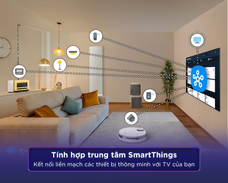 Điều khiển tivi bằng điện thoại thông minh qua ứng dụng SmartThings