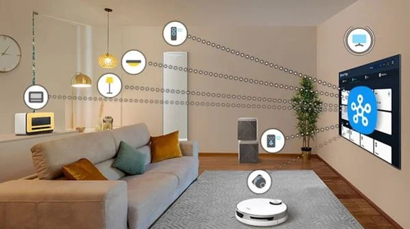 Kết nối và điều khiển các thiết bị trong nhà thông qua ứng dụng SmartThings.