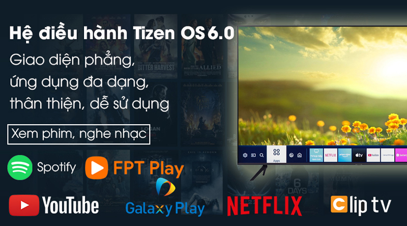 Hệ điều hành Tizen OS 6.0 được tích hợp kho ứng dụng phong phú