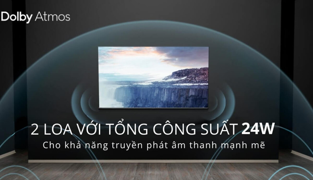 Âm thanh sống động với công nghệ Dolby Atmos