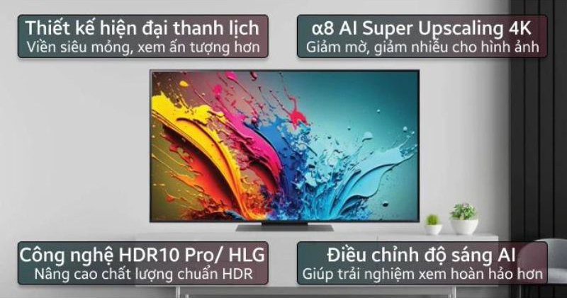 Tính năng nổi bật của Smart tivi qned LG 4K 65 inch 65QNED86TSA