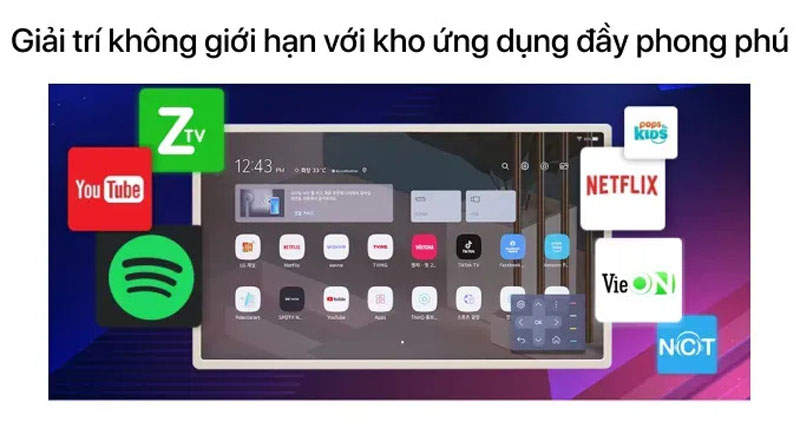 Hệ điều hành webOS với kho giải trí phong phú và đa dạng