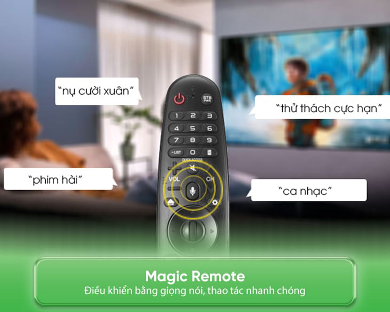  Điều khiển tivi rảnh tay hoặc bằng giọng nói với Magic Remote