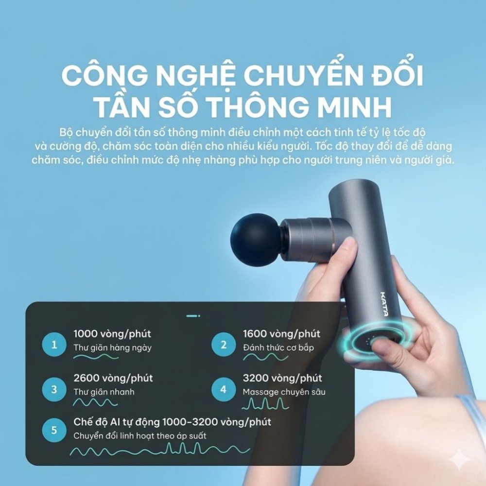 Súng massage Kata MG30 - Hàng chính hãng
