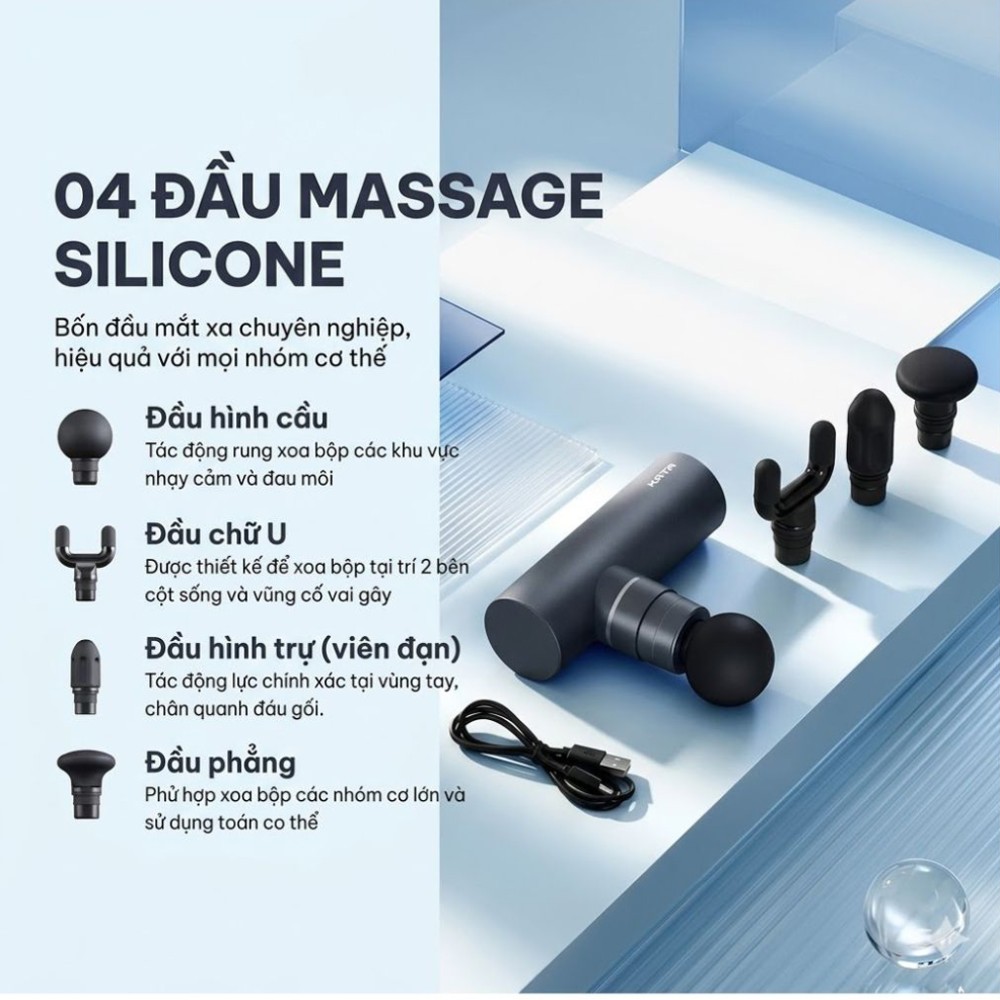 Súng massage Kata MG30 - Hàng chính hãng