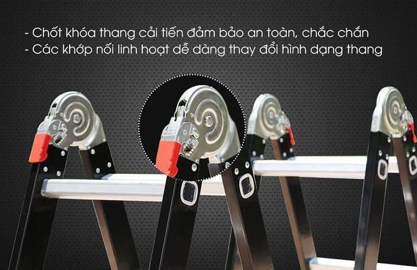 Chốt khóa của thang nhôm gấp đa năng Nikawa NKB-43