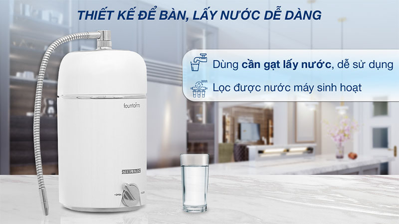 Thiết kế của Thiết bị lọc nước UF Stiebel Eltron Fountain 7S 1 lõi