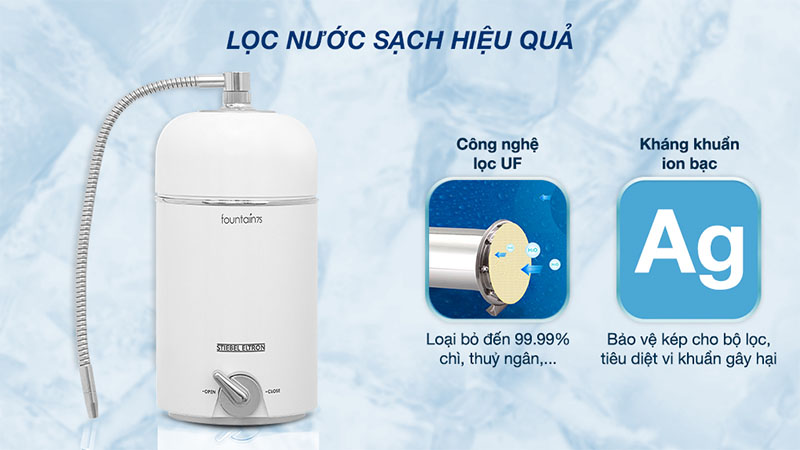 Công nghệ lọc của Thiết bị lọc nước UF Stiebel Eltron Fountain 7S 1 lõi