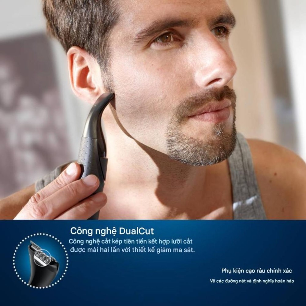 Tông đơ tạo kiểu râu Philips MG1100/16 - Hàng chính hãng