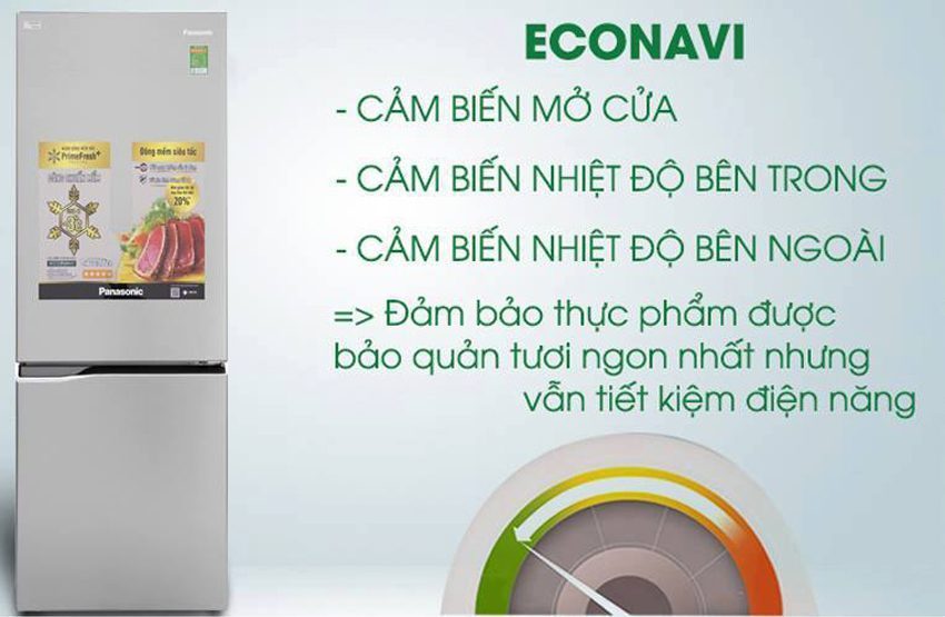 Chức năng của tủ lạnh Econavi NR-BV369QSV2
