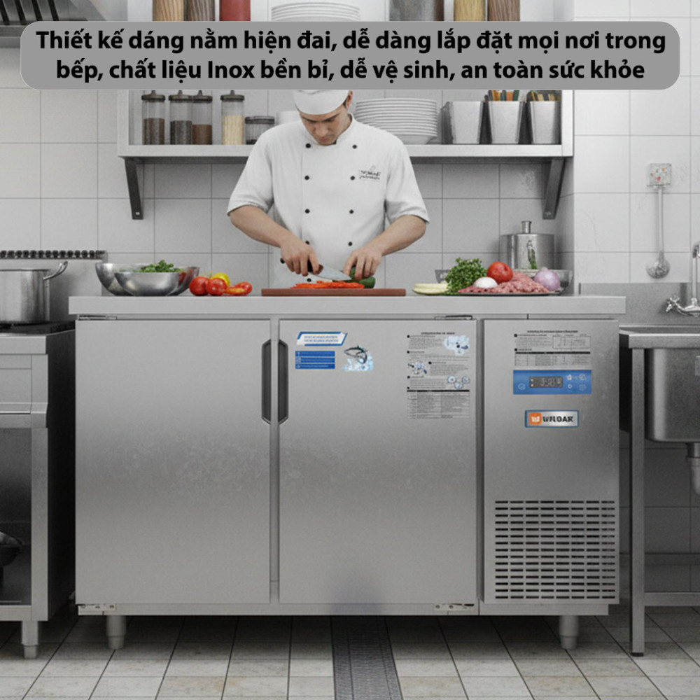 Tủ bàn mát quạt gió Unibar UB-2MI1260 - Hàng chính hãng