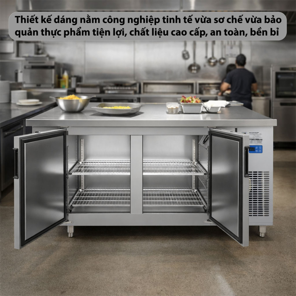 Tủ bàn mát quạt gió Unibar UB-2MI1575 - Hàng chính hãng