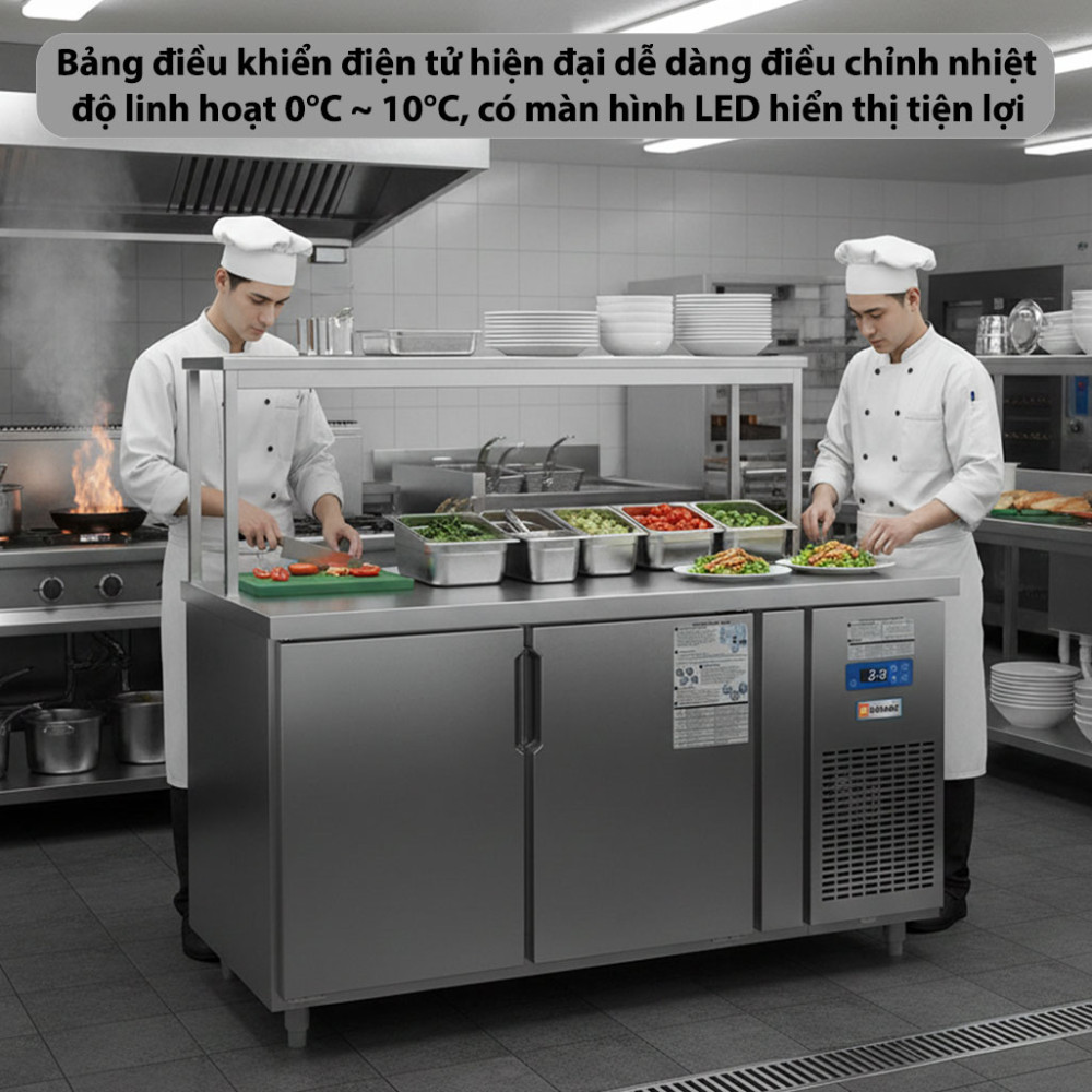Tủ bàn mát quạt gió Unibar UB-2MI1575 - Hàng chính hãng