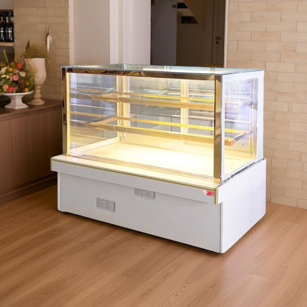 Tủ bánh kem kính vuông Oucboll YH-1800-3 - Hàng chính hãng