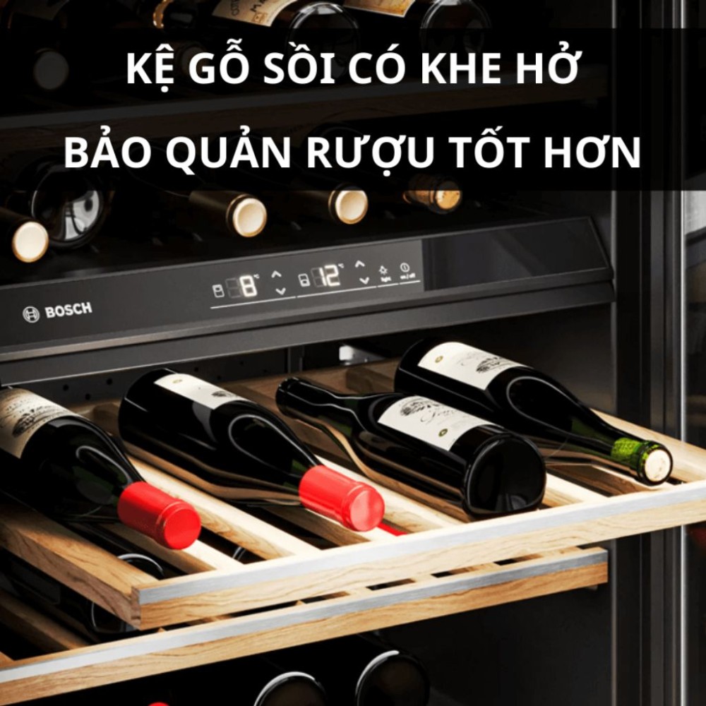 Tủ bảo quản rượu vang Bosch KUW21AHG0 - Hàng chính hãng