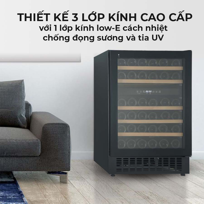 Cửa kính 3 lớp, 1 lớp Low-E chống tia UV