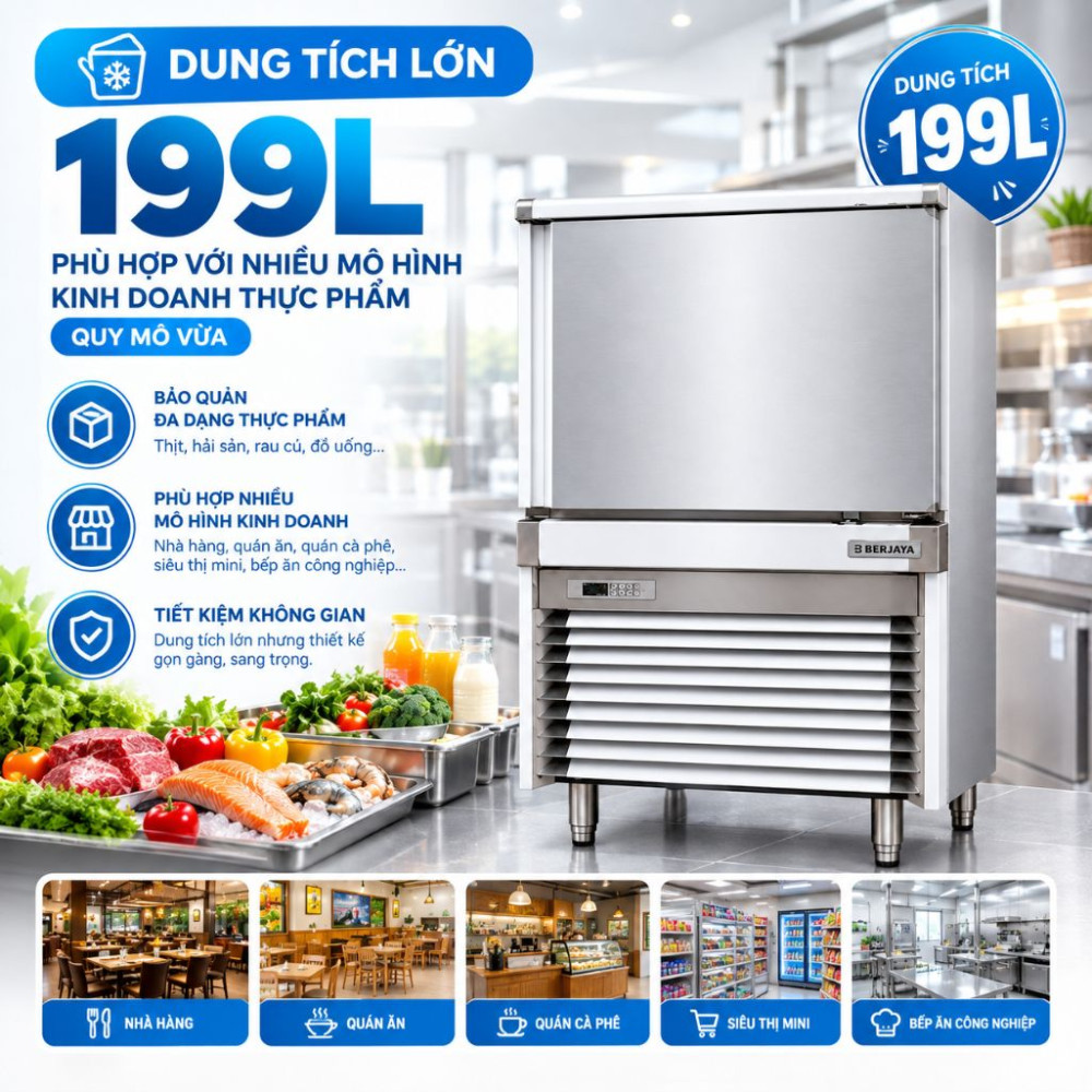Tủ cấp đông nhanh Berjaya SF-13-5T - Hàng chính hãng
