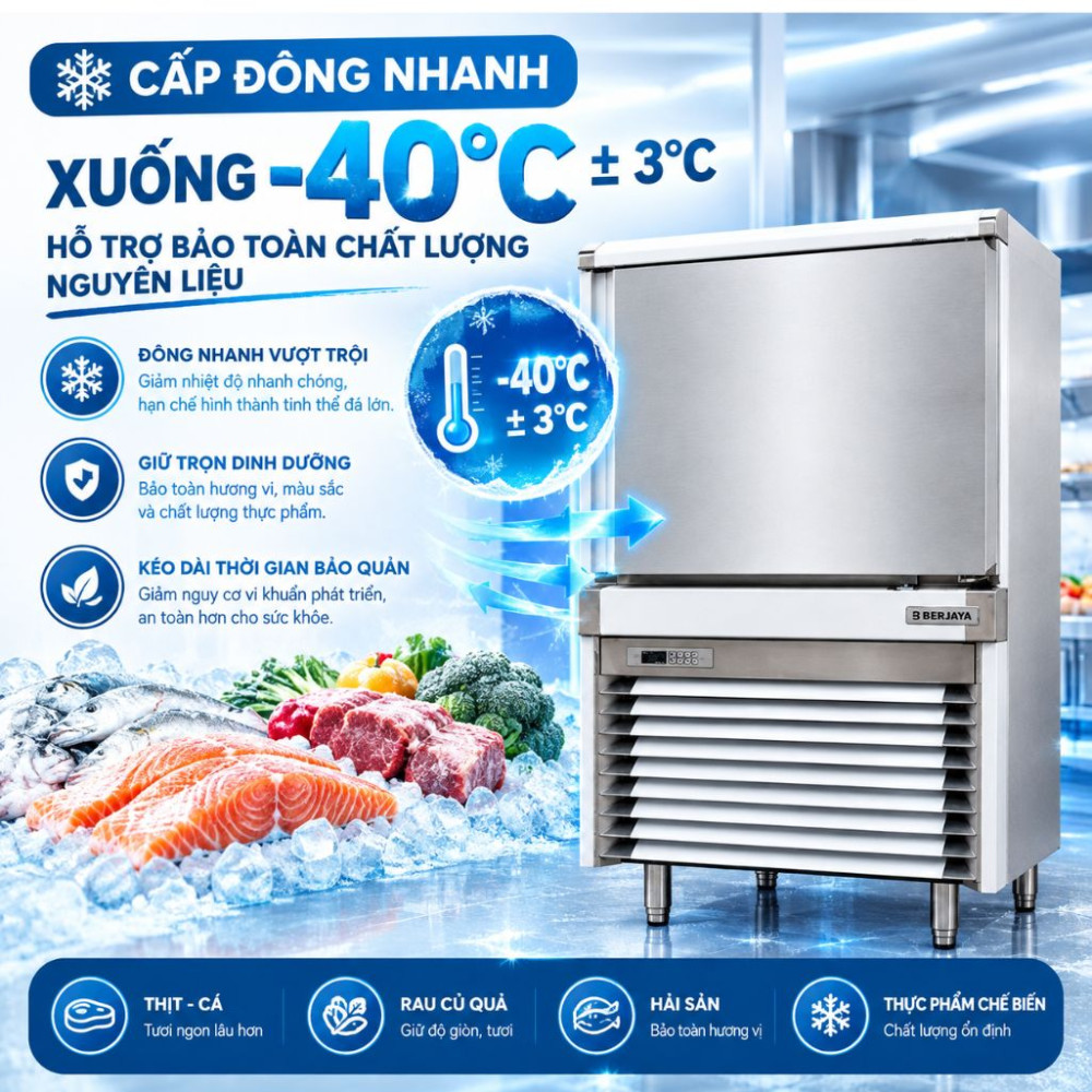 Tủ cấp đông nhanh Berjaya SF-13-5T - Hàng chính hãng