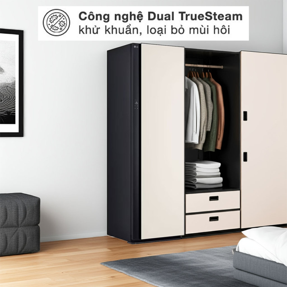Tủ chăm sóc quần áo thông minh LG Styler 5 móc SC5MBR80H công nghệ khử khuẩn
