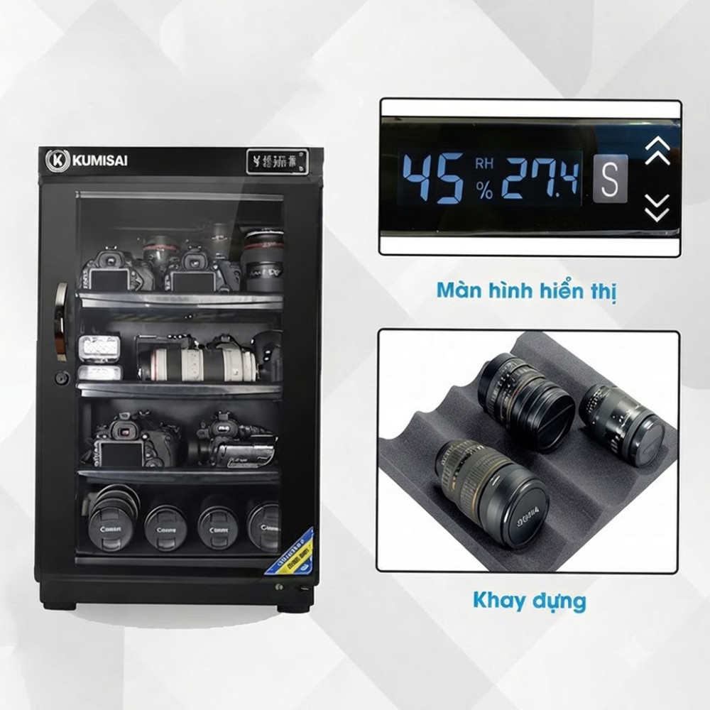 Tủ chống ẩm Kumisai DHC 100 - Hàng chính hãng